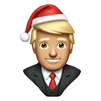 Merry Christmas Donald Trump sticker