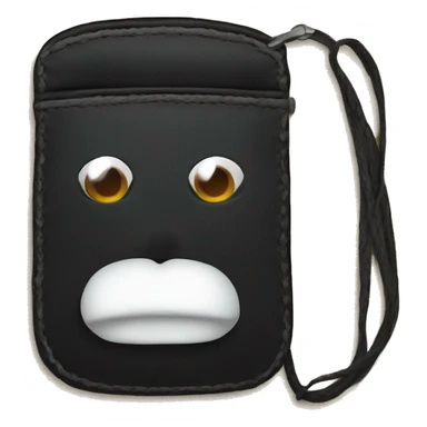 small black phone pouch sticker