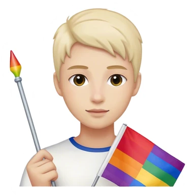 LGBTQ+ vlajka spojená s Českou vlajkou sticker