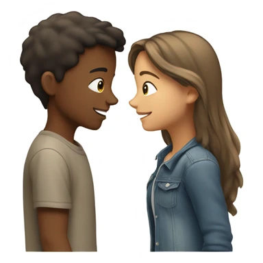 Girl and boy in love sticker