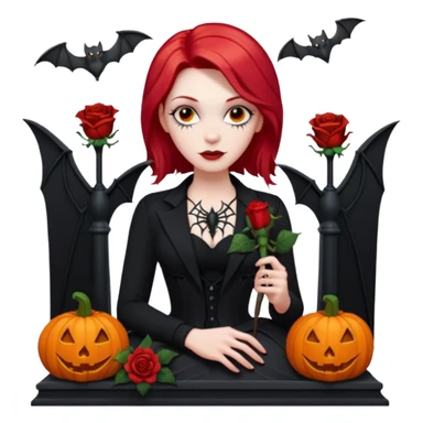 Chris motionless  🕸🦇🎃🥀⚰️🖤🪦🎶🎤👩‍🦰 sticker