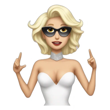 LadyGaga point to you sticker