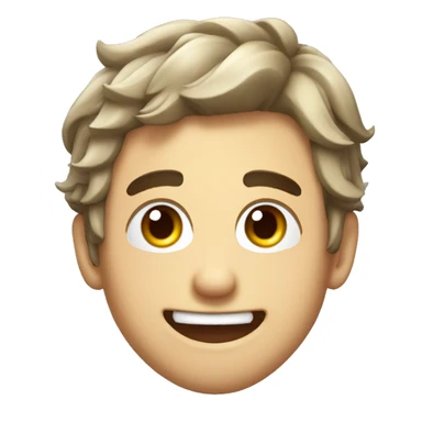 Mr. Beast smiling with his tongue out sticker