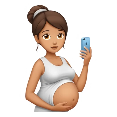 pregnant girl  sticker
