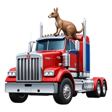 W900 Kenworth with Boxing Kangaroo sticker