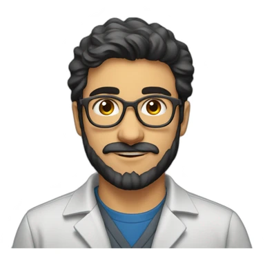 28 year old iranian physics phd student at university of pittsburgh with beard sticker