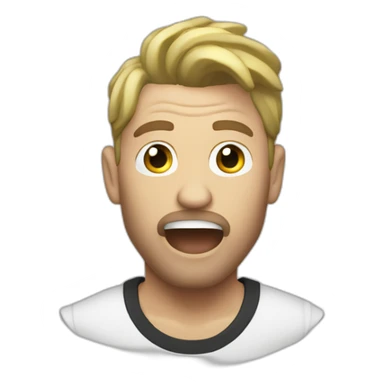 white fatal bazooka chanteur sticker