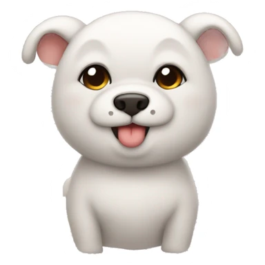 emoji sorrindo com lacinho sticker