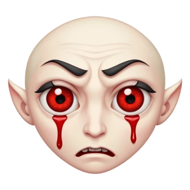 the eyes of a tired vampire who cries blood.    sticker