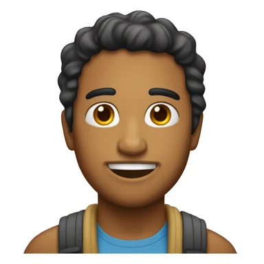 Una persona con pelo crespo piel media morena sticker