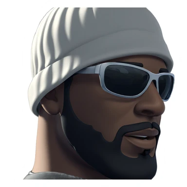 cool dude in sunglasses sticker