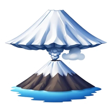 Cinematic Realistic Mount Fuji Emoji  sticker