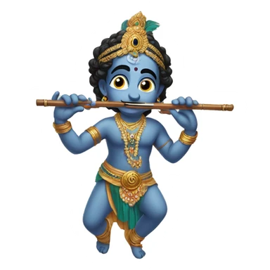  Krishna with flute sticker