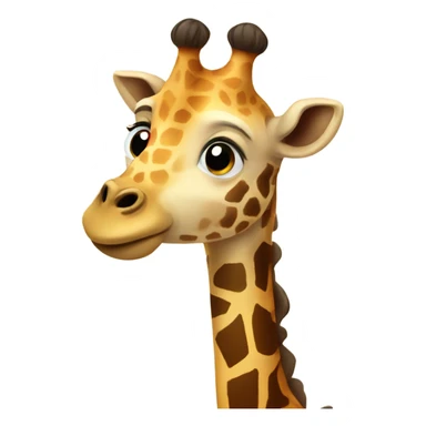 Loving giraffe  sticker