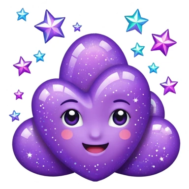 Purple Glitter administrator tools sticker