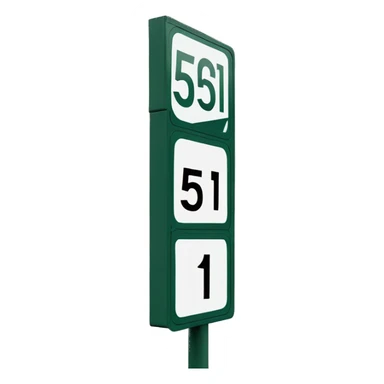 Street sign that says 5051 sticker