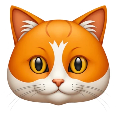 Kedi şeklinde Gülen bir yüz sticker