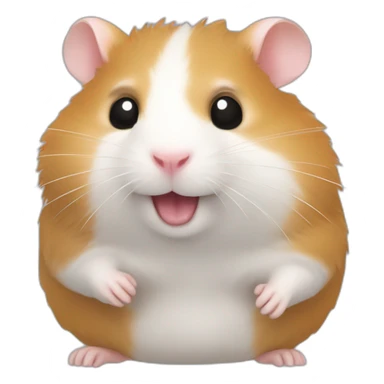 Hamster qui dis au revoir  sticker