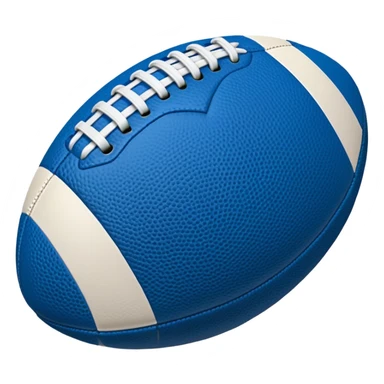 blue football ball sticker