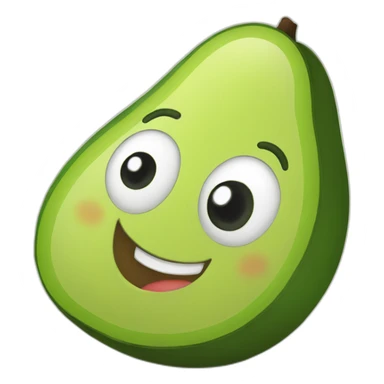happy avocado sticker
