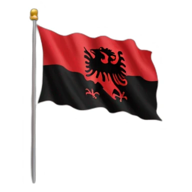 albanian flag sticker