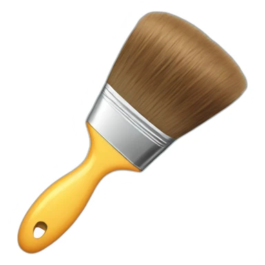 stupid looking brush with a face sticker