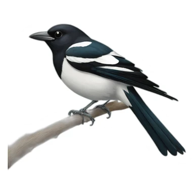 Eurasian magpie sticker