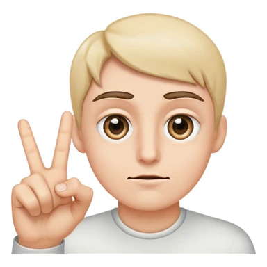 Pointing at eyes with two fingers sticker