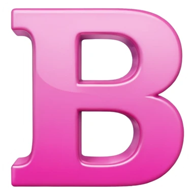 mix color pinks 3d letter p sticker