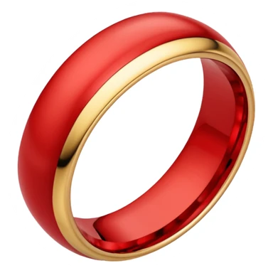ring wedding gold red sticker