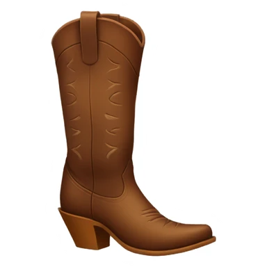 Brown cowgirl boots sticker