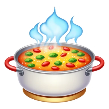 steaming hot delicious dish with sparkles sticker