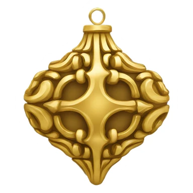 gold ornament sticker