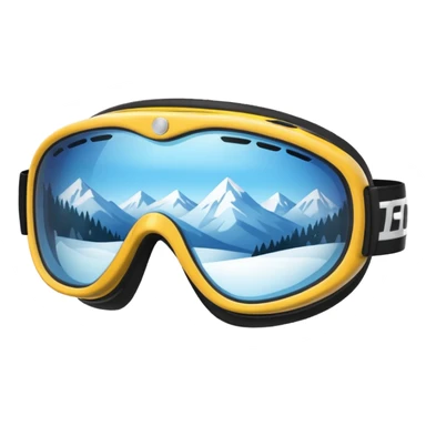 Snow goggles sticker