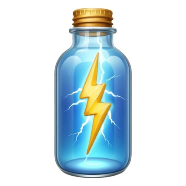 lightning in a bottle beautiful clear sticker