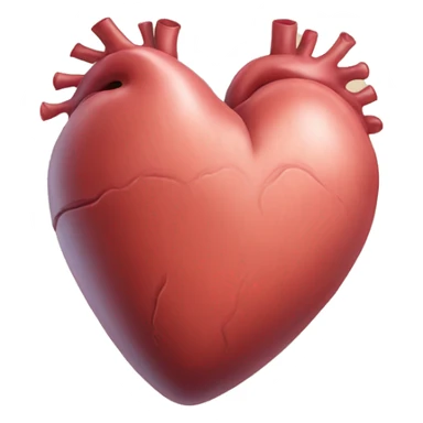 Real heart sticker