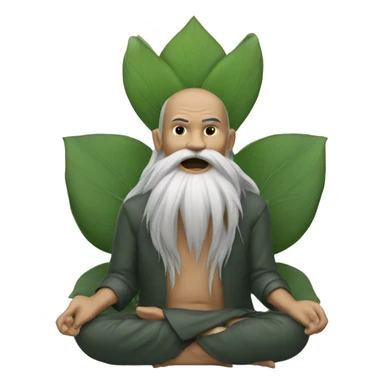 a gahal in lotus houding sticker