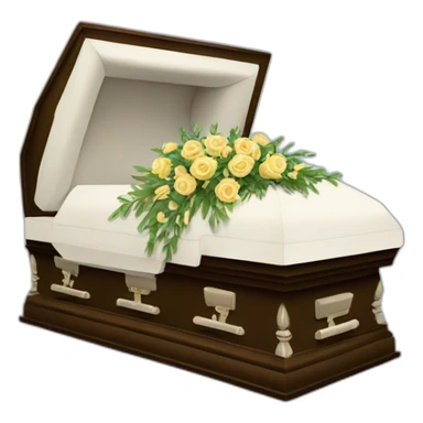 Opened casket sticker