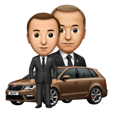 Recep Tayyip Erdoğan Skoda Octavia rs kullanıyor sticker