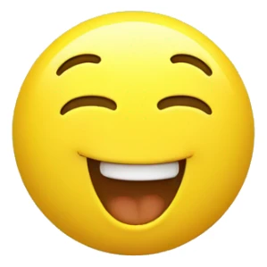 funny yellow smiley 3d face with thumbs up, uncanny sticker