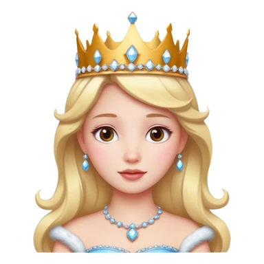 Princess with snow  sticker