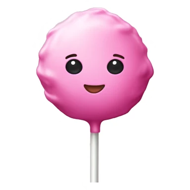 Pink cake pop sticker