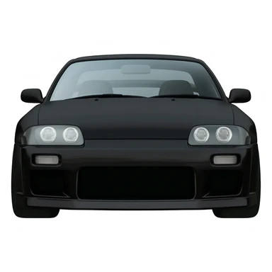 Black Nissan Silvia s15 car sticker