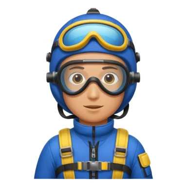parachute diver sticker