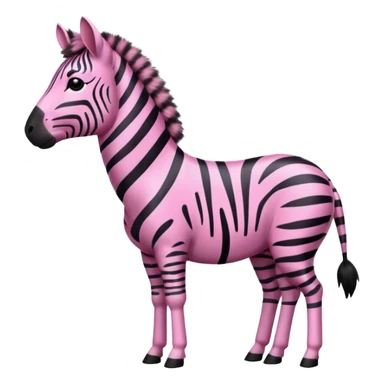 pink zebra sticker
