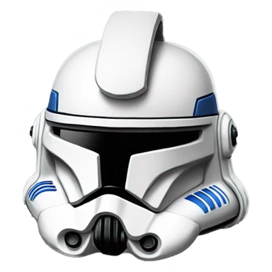 Star Wars clone trooper helmet phase 2 with pancakes on it sticker