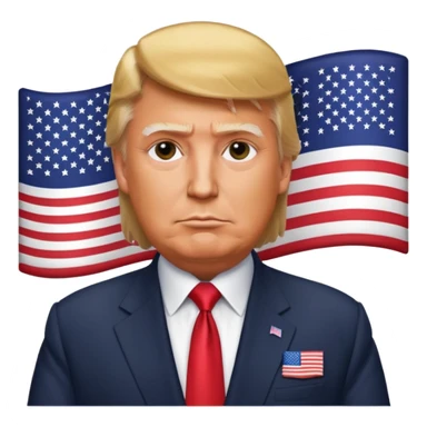 Donald Trump winning everything and America flag pimpin
 sticker