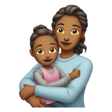 Maman et enfant sticker