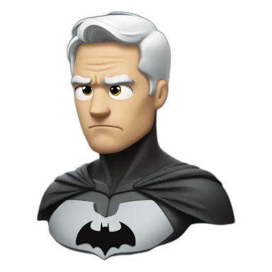 Batman thinking intensely  sticker