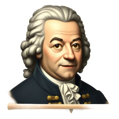 Johann Bach pointer stick chalkboard sticker